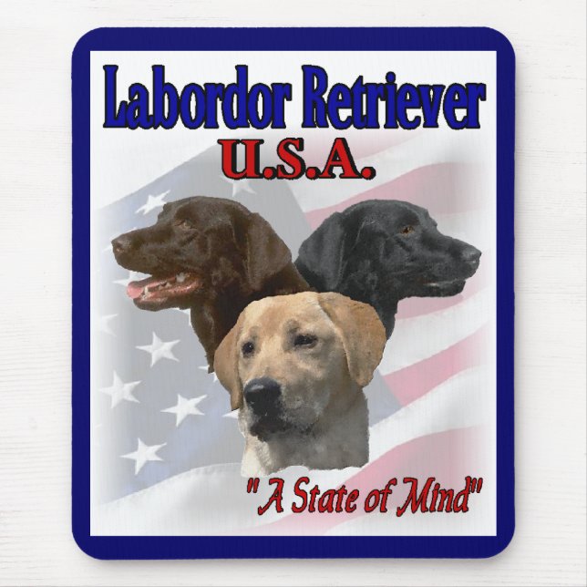Labrador Retriever Gifts Mouse Pad (Front)