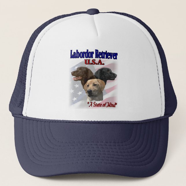 Labrador Retriever Gifts Trucker Hat (Front)