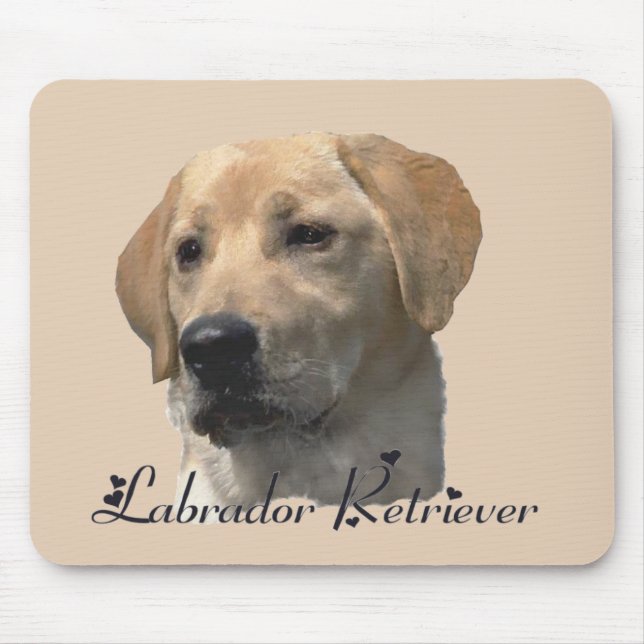 Labrador Retriever Gifts Yellow Lab Mouse Pad (Front)