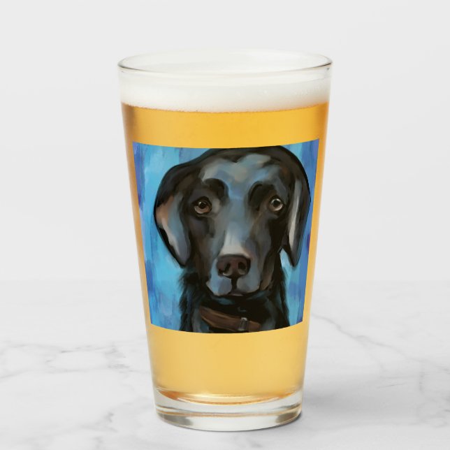 Labrador Retriever  Glass (Front Filled)