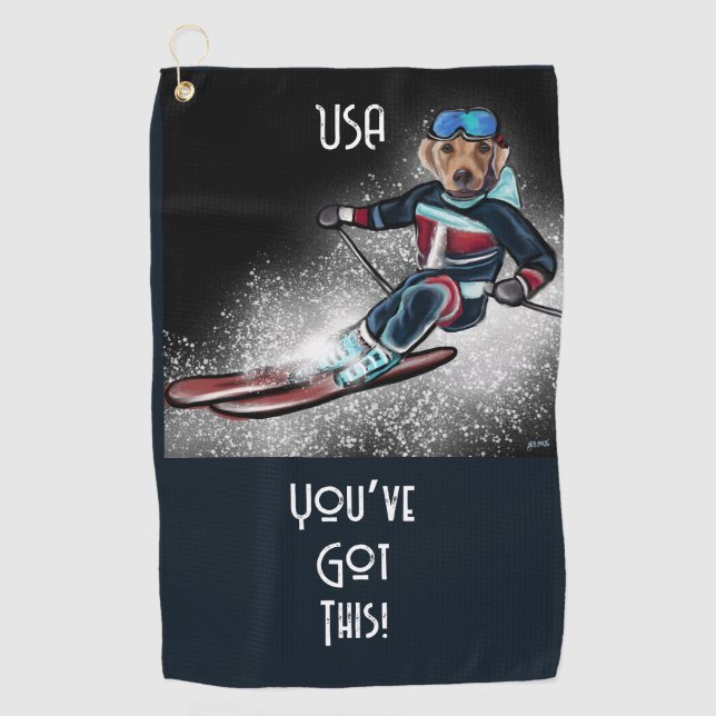 LABRADOR RETRIEVER  GOLF TOWEL (Front)