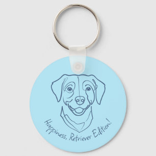 Labrador Retriever. Happiness, Retriever Edition! Keychain