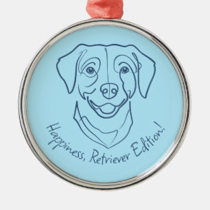 Labrador Retriever. Happiness, Retriever Edition! Metal Ornament