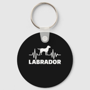 Labrador Retriever Heartbeat Keychain