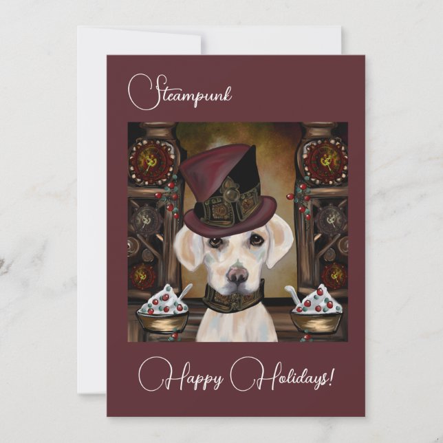 Labrador Retriever   Holiday Card (Front)