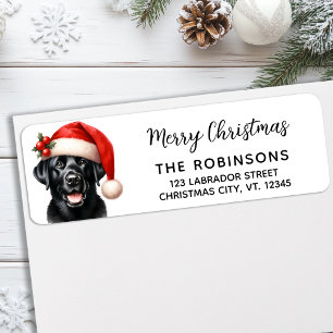 Labrador Retriever Holiday Cute Dog Return Address Label