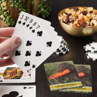 Labrador Retriever Hunting Dog Template Photo Poker Cards