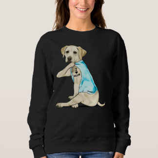 Labrador Retriever I Love Mom Tattoos Sweatshirt