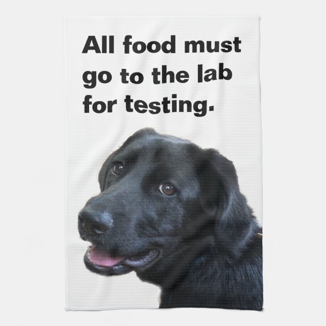 Labrador Retriever I Love My Lab Kitchen Towel (Vertical)
