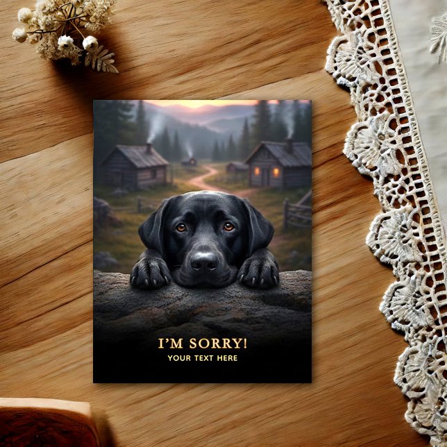Labrador Retriever I'm Sorry  Postcard (Creator Uploaded)