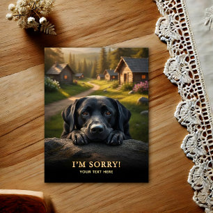 Labrador Retriever I'm Sorry Postcard
