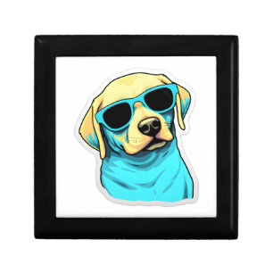 Labrador Retriever in Cool Sunglasses Classic T-Sh Gift Box
