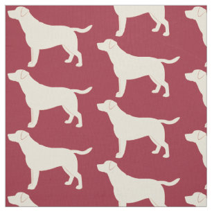 Labrador Retriever in Silhouette Fabric