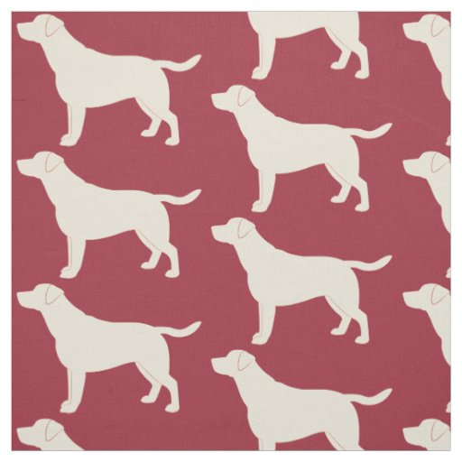Labrador Retriever in Silhouette Fabric