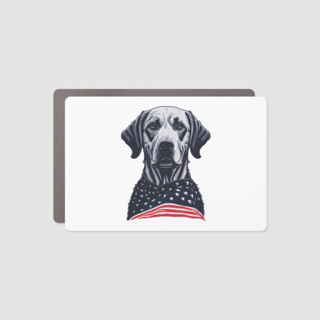 labrador retriever Independence Day Car Magnet (Front)