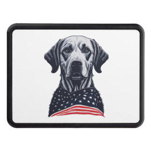 labrador retriever Independence Day Hitch Cover