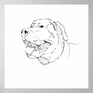Labrador Retriever Ink Wall Art