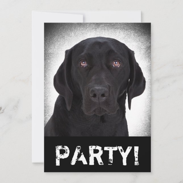 Labrador Retriever Invitation (Front)