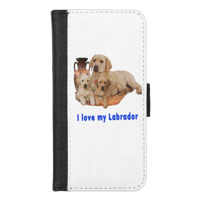 Labrador Retriever iPhone Wallet Case (Front)