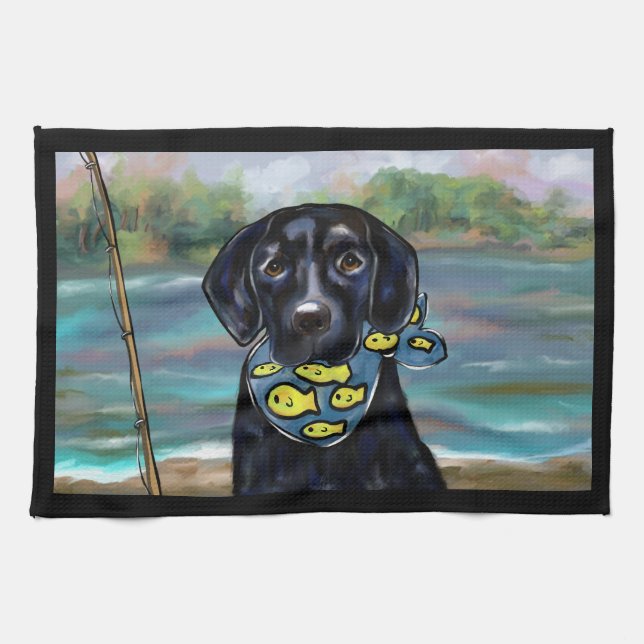 Labrador Retriever Kitchen Towel (Horizontal)