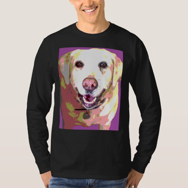 Labrador Retriever Lab Purple T-Shirt (Front)