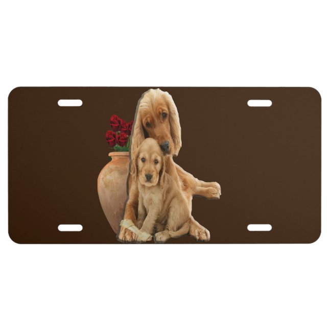 Labrador retriever license plate (Front)