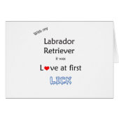 Labrador Retriever Lick Design (Front Horizontal)