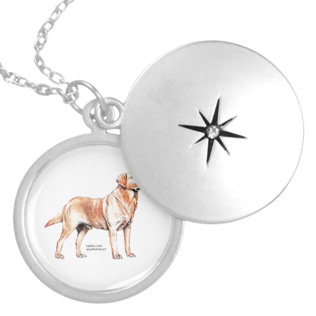 Labrador Retriever Locket Necklace (Front)