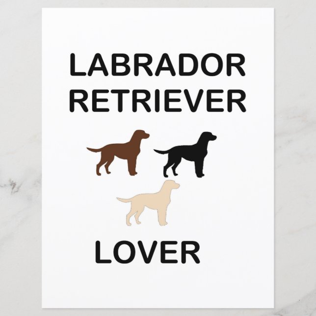 labrador retriever lover all colors silhouettes (Front)