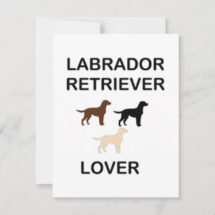 labrador retriever lover all colors silhouettes note card