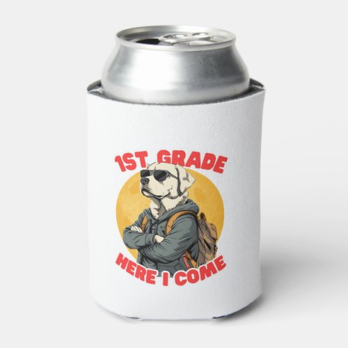 Labrador Retriever Lover Back To School Kids First Can Cooler