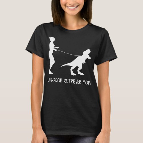 Labrador Retriever Mom Dog Dinosaur Mothers Day T_Shirt