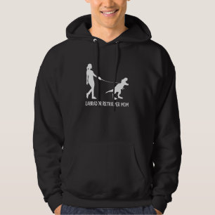 Labrador Retriever Mom Lab Mama Dog Dinosaur Women Hoodie
