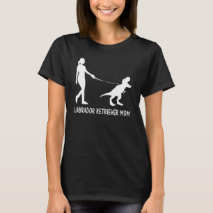 Labrador Retriever Mom Lab Mama Dog Dinosaur Women T-Shirt