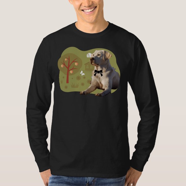 Labrador Retriever Mountains T-Shirt (Front)