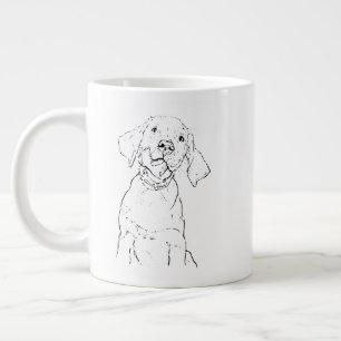 Labrador Retriever Mug, Ink Dog Mom Coffee Cup