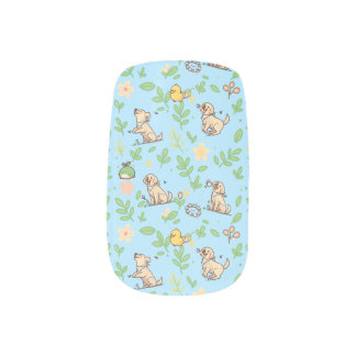 Labrador Retriever Nail Wraps Cute Pastel Spring