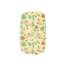 Labrador Retriever Nail Wraps with Cute Summer Kaw