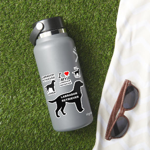 Labrador Retriever Name Silhouette Sticker