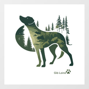 Labrador Retriever - nature for dog lovers. Give L Wall Decal