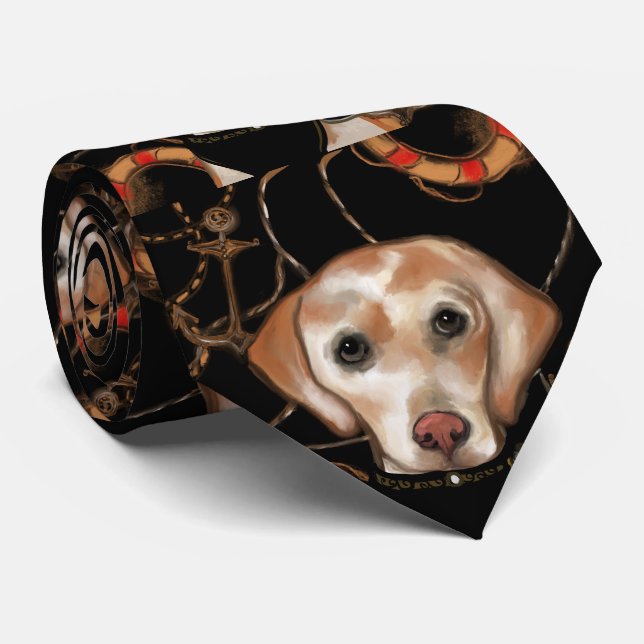 Labrador Retriever Neck Tie (Rolled)