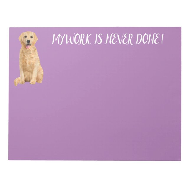 LABRADOR RETRIEVER NOTEPAD (Front)