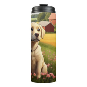 Labrador Retriever on Farm Thermal Tumbler
