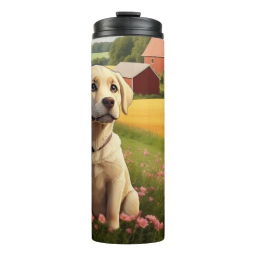 Labrador Retriever on Farm Thermal Tumbler