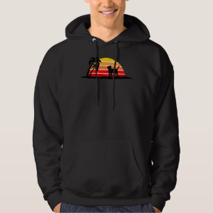 Labrador Retriever On Sunset Beach Hoodie