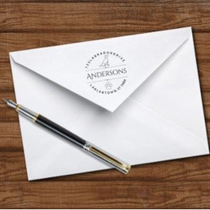 Labrador Retriever Outline Return Address Self-inking Stamp