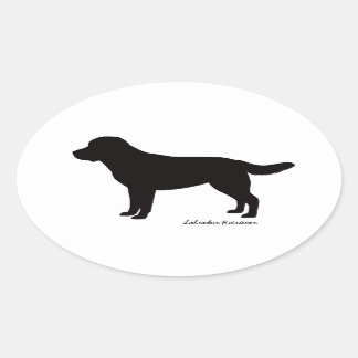 Labrador Retriever Oval Stickers