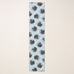 Labrador Retriever Painting Black Lab Pet Dog Art Scarf