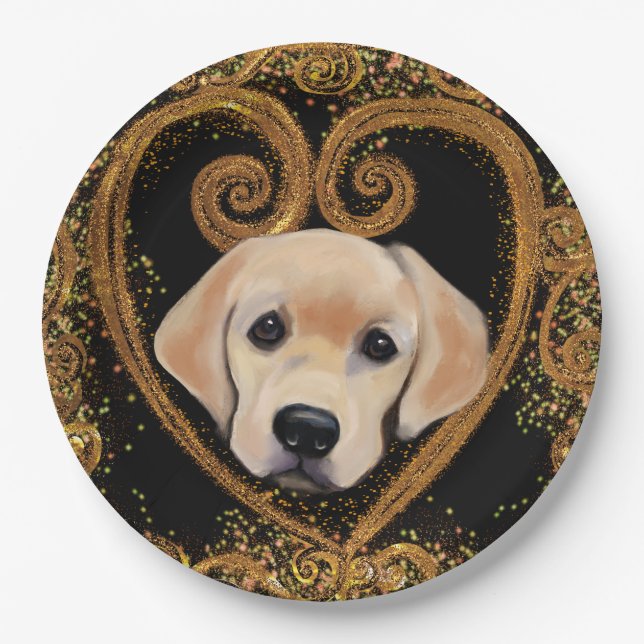 Labrador Retriever  Paper Plates (Front)