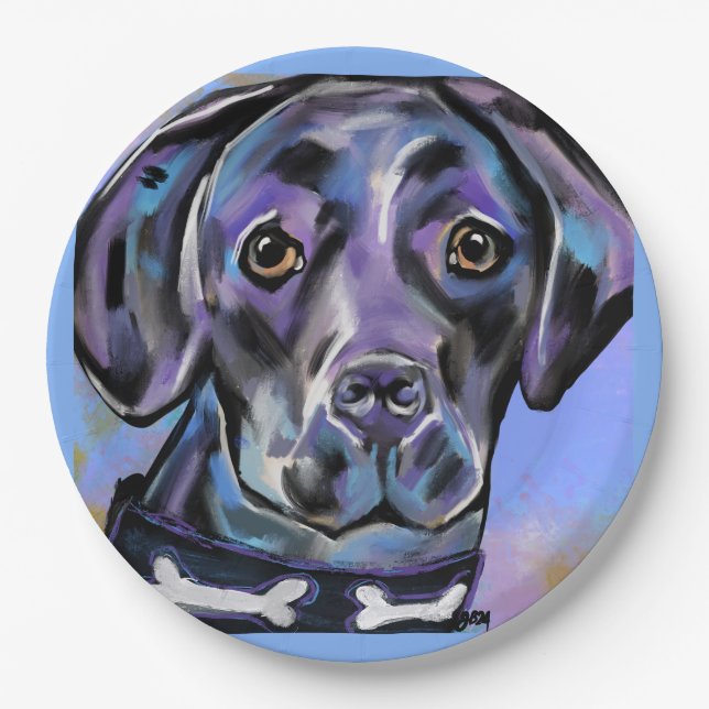 LABRADOR RETRIEVER            PAPER PLATES (Front)